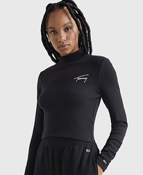 TH MOCKNECK BABY T-SHIRT Black