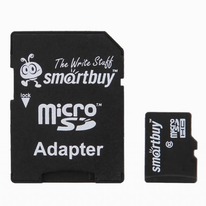 ����� ����-������ MicroSD 128 �� Smart Buy +SD ������� (class 10)
