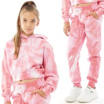 Mandmdirect Pindydoll Girls Loren Hoodie And Joggers Set Tracksuit Pink