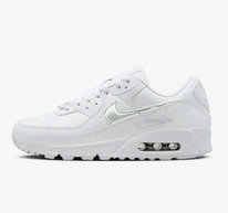 Nike UK Nike Air Max 90 White/Blue Joy/Metallic Silver