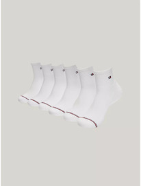 TomH ������� Quarter Top Socks 6-Pack white ���
