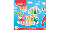 toys Maped Filzstifte COLORPEPS LONG LIFE JUMBO x 12