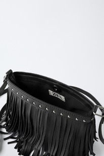 zara CROSSBODY BAG WITH FRINGING