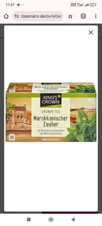 rossmann KINGS CROWN Grner Tee Marokkanischer Zauber