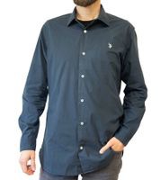 outlet46 U.S. POLO ASSN. Herren Langarm Hemd Basic-Hemd Baumwoll-Hemd US41 104 0