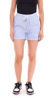 outlet46 DELMAO Damen Shorts kurze Hose mit seitlichen Eingriffstaschen Blau/Wei