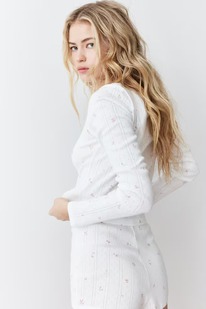 �� Pointelle pyjamas White/Floral