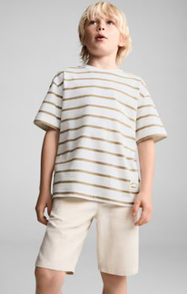 Mangooutlet Camiseta algodn rayas Arena