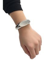 outlet46  Calvin Klein Damen Armband mit oval geformtem Stein Edelstahl-Armband 