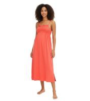 outlet46 Gemtliches Damen Nacht-Kleid mit Smockdetails Pyjama Nachthemd Ba