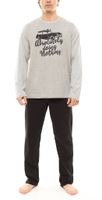 outlet46 AM LEGEND Herren Pyjama-Set 2-teilig melierter Schlafanzug IAN MPJ 23 S