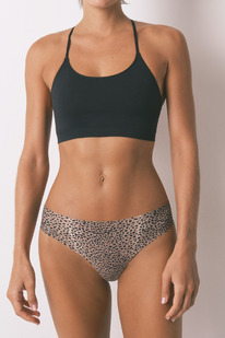 womensecret Schlicht geschnittener String mit Animalprint