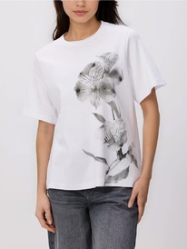 reserved T-Shirt aus Baumwolle mit Aufdruck